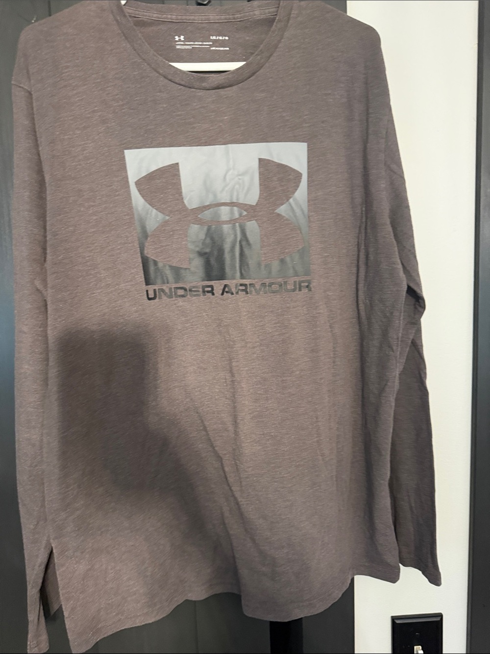 Under Armour Men's Long Sleeve Logo Tee - Taupe Brown